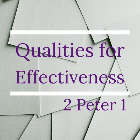 Qualities for Effectiveness